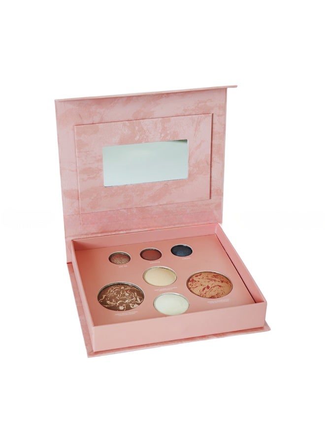 MiMi & BeiBei Multifunctional Makeup Palette with Eyeshadows Bronzer Blush & Highlighter, Makeup Face Palette with Different Colors - Image 1